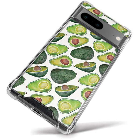 Avocados by Cat Coq Google Pixel 8a Clear Case